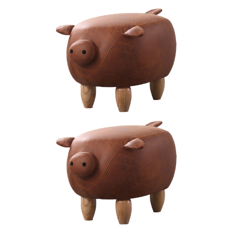 Hedendaagse standaard Ottomaanse specialiteit faux leer gestoffeerd pouf