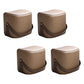Contemporary Faux Leather Upholstered Ottoman Rectangle Standard Coffee 4 Piece Set Clearhalo 'furn' 'furn_ottomans_poufs' 'Furniture' 'Living Room Furniture' 'Ottomans & Poufs' 'ottomans_poufs' 5683623
