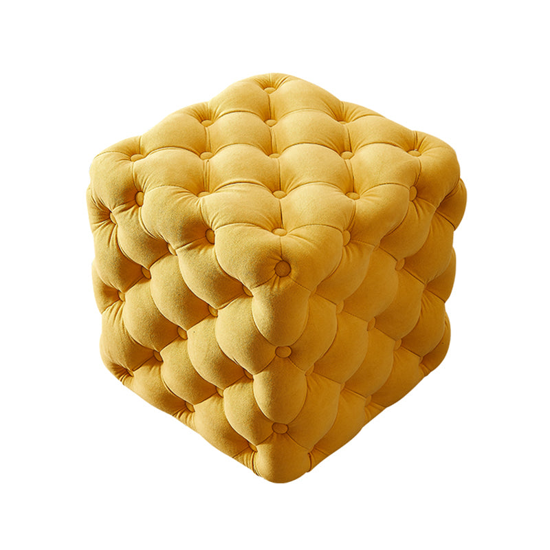 Forma quadrata contemporanea ottomana trapuntata e cubo resistente alla lacrime