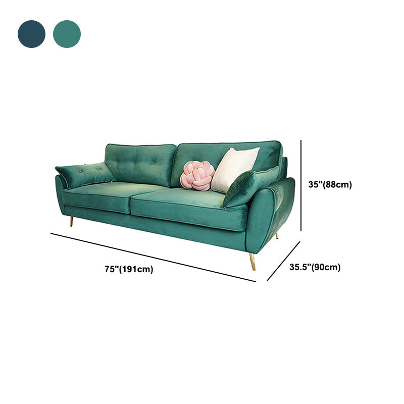 Contemporary Standard Sofa 35.43" Wide Flared Arm Sofa for Living Room