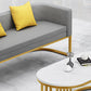 Tuxedo Arm Sofa 24.40" W x 29.52" H Velvet Sofa Standard Sofa Clearhalo 'furn' 'furn_sofas' 'Furniture' 'Living Room Furniture' 'Sofa' 'sofas' 5683936