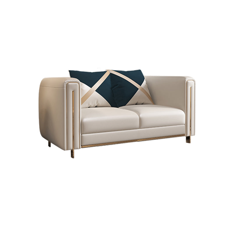 33.46 "Sofá estándar blancos de brazo de esmoquin de 33.46" para sala de estar para sala de estar