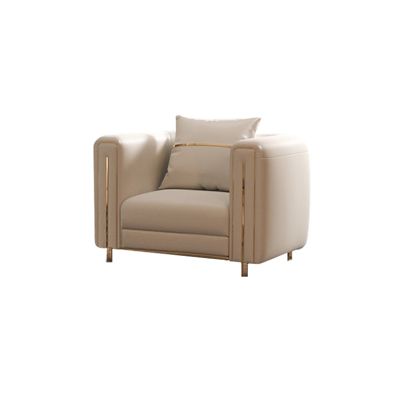 33.46 "Sofá estándar blancos de brazo de esmoquin de 33.46" para sala de estar para sala de estar