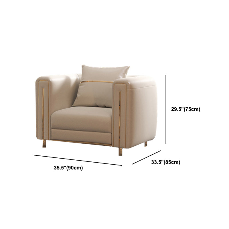 33.46 "Sofá estándar blancos de brazo de esmoquin de 33.46" para sala de estar para sala de estar