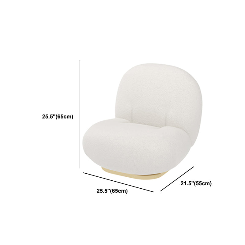 Divano di lana contemporaneo a bracciolo a braccia di divano posteriore in beige per soggiorno