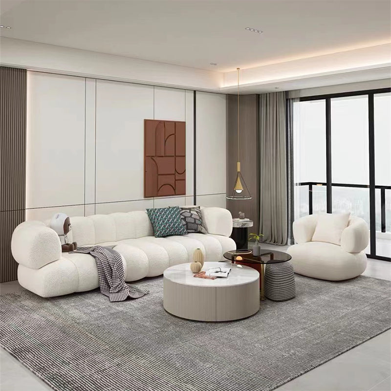 Wool Recessed Arm Sofa Contemporary Standard Sofa for Living Room Clearhalo 'furn' 'furn_sofas' 'Furniture' 'Living Room Furniture' 'Sofa' 'sofas' 5683991