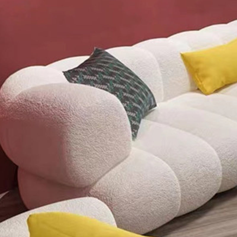 Wool Recessed Arm Sofa Contemporary Standard Sofa for Living Room Clearhalo 'furn' 'furn_sofas' 'Furniture' 'Living Room Furniture' 'Sofa' 'sofas' 5683996