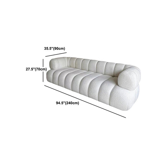 Wool Recessed Arm Sofa Contemporary Standard Sofa for Living Room Clearhalo 'furn' 'furn_sofas' 'Furniture' 'Living Room Furniture' 'Sofa' 'sofas' 5684003