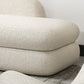Sloped Arm Curved Sofa Contemporary Tight Back in Beige for Living Room Clearhalo 'furn' 'furn_sofas' 'Furniture' 'Living Room Furniture' 'Sofa' 'sofas' 5684011