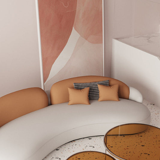 Faux Lederkissen Rückensofa eingebrauchter Arm 39,37 "breites Sofa