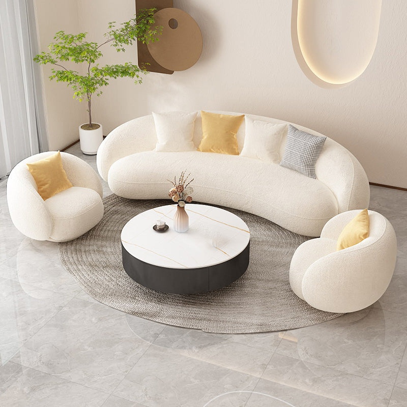 Contemporary Curved Sofa with Tight Back and Tuxedo Back for Living Room Clearhalo 'furn' 'furn_sofas' 'Furniture' 'Living Room Furniture' 'Sofa' 'sofas' 5684038