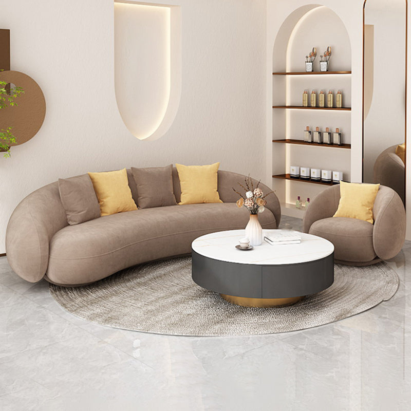 Contemporary Curved Sofa with Tight Back and Tuxedo Back for Living Room Clearhalo 'furn' 'furn_sofas' 'Furniture' 'Living Room Furniture' 'Sofa' 'sofas' 5684050