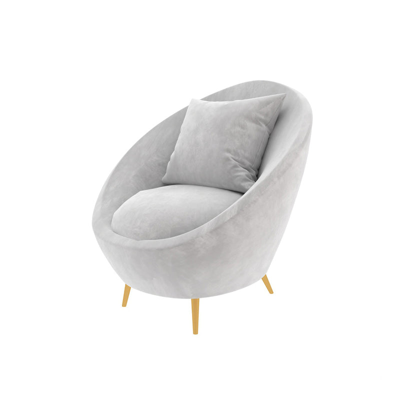 Divano curvo contemporaneo con braccio inclinata e schiena stretta per l'appartamento