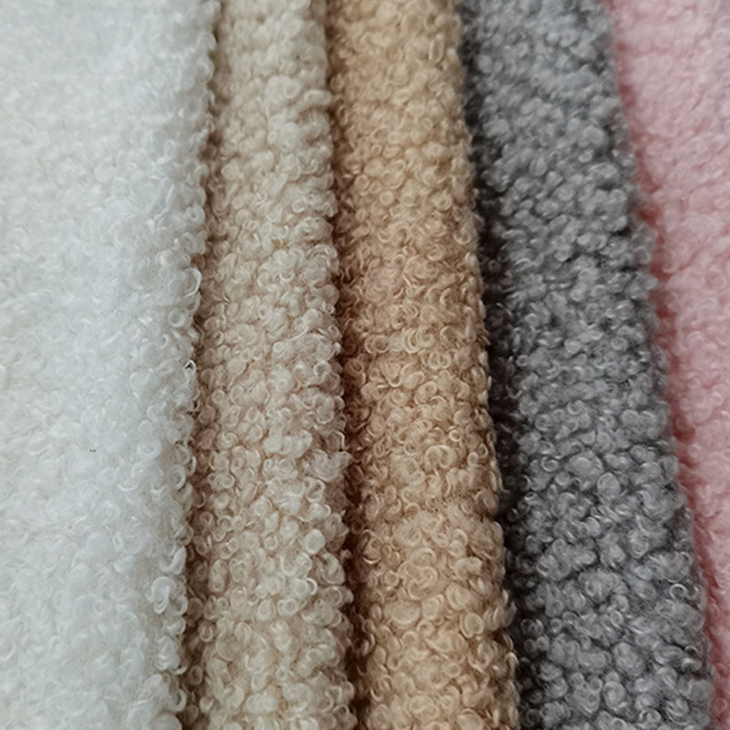 Wool Sloped Arm Sofa Contemporary Curved Sofa for Living Room