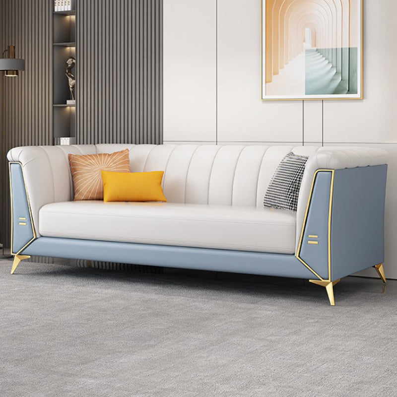 28,34 "Sofa de bras de smoking en faux cuir de large