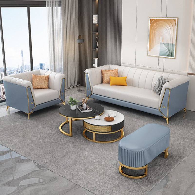 28,34 "Sofa de bras de smoking en faux cuir de large