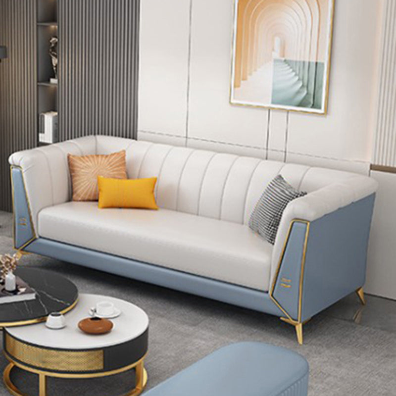 28,34 "Sofa de bras de smoking en faux cuir de large