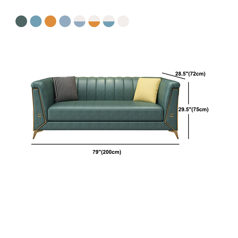 28,34 "Sofa de bras de smoking en faux cuir de large
