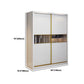 White Modern Wardrobe Armoire Wooden Wardrobe Cabinet with Drawer