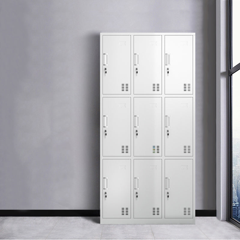 Metal Wardrobe Cabinet Contemporary Hinged Wardrobe Armoire for Bedroom Clearhalo 'Armoires & Wardrobes' 'armoires_wardrobes' 'Bedroom Furniture' 'furn' 'furn_armoires_wardrobes' 'Furniture' 5686001
