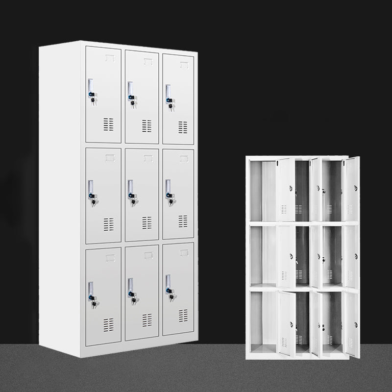 Metal Wardrobe Cabinet Contemporary Hinged Wardrobe Armoire for Bedroom 9 Clearhalo 'Armoires & Wardrobes' 'armoires_wardrobes' 'Bedroom Furniture' 'furn' 'furn_armoires_wardrobes' 'Furniture' 5686002