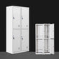 Metal Wardrobe Cabinet Contemporary Hinged Wardrobe Armoire for Bedroom 4 Clearhalo 'Armoires & Wardrobes' 'armoires_wardrobes' 'Bedroom Furniture' 'furn' 'furn_armoires_wardrobes' 'Furniture' 5686003