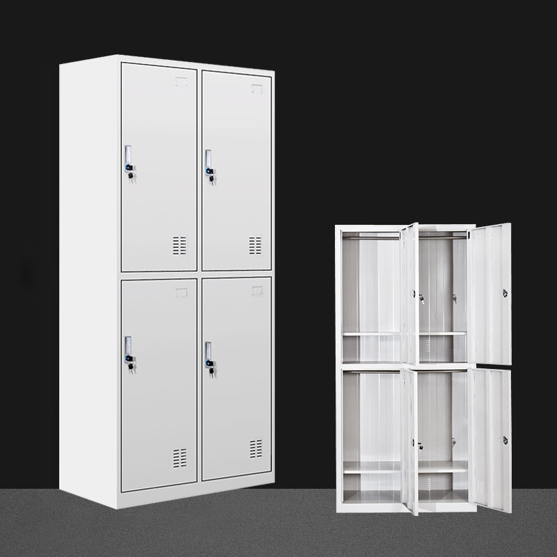 Metal Wardrobe Cabinet Contemporary Hinged Wardrobe Armoire for Bedroom 4 Clearhalo 'Armoires & Wardrobes' 'armoires_wardrobes' 'Bedroom Furniture' 'furn' 'furn_armoires_wardrobes' 'Furniture' 5686003