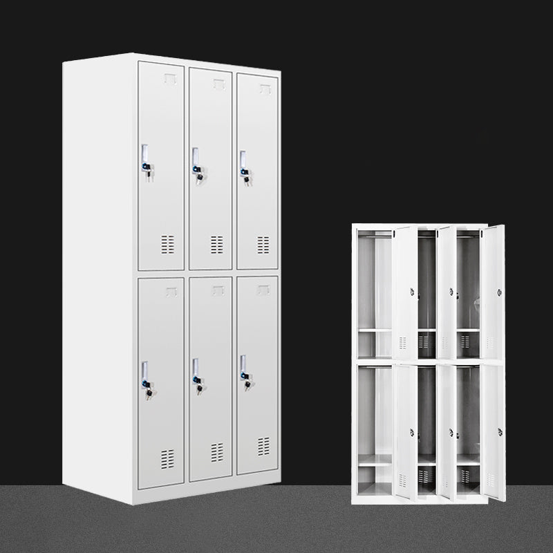 Metal Wardrobe Cabinet Contemporary Hinged Wardrobe Armoire for Bedroom 6 Clearhalo 'Armoires & Wardrobes' 'armoires_wardrobes' 'Bedroom Furniture' 'furn' 'furn_armoires_wardrobes' 'Furniture' 5686005