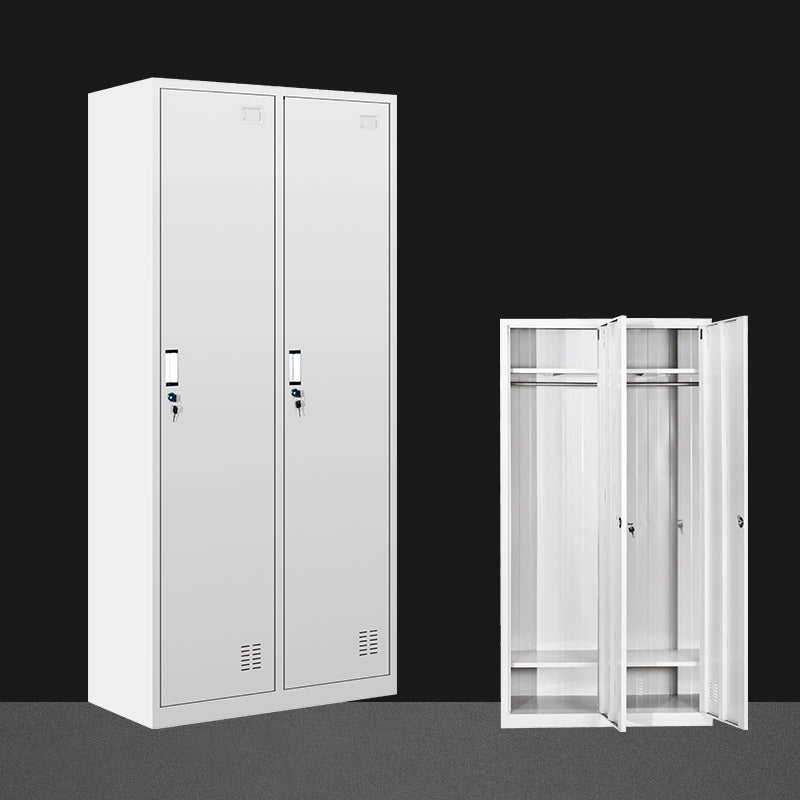 Metal Wardrobe Cabinet Contemporary Hinged Wardrobe Armoire for Bedroom 2 Clearhalo 'Armoires & Wardrobes' 'armoires_wardrobes' 'Bedroom Furniture' 'furn' 'furn_armoires_wardrobes' 'Furniture' 5686007