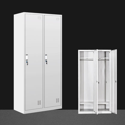 Metal Wardrobe Cabinet Contemporary Hinged Wardrobe Armoire for Bedroom 2 Clearhalo 'Armoires & Wardrobes' 'armoires_wardrobes' 'Bedroom Furniture' 'furn' 'furn_armoires_wardrobes' 'Furniture' 5686007