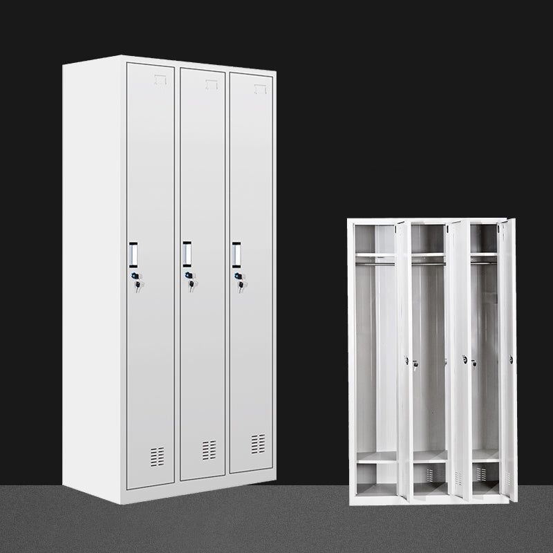 Metal Wardrobe Cabinet Contemporary Hinged Wardrobe Armoire for Bedroom 3 Clearhalo 'Armoires & Wardrobes' 'armoires_wardrobes' 'Bedroom Furniture' 'furn' 'furn_armoires_wardrobes' 'Furniture' 5686009
