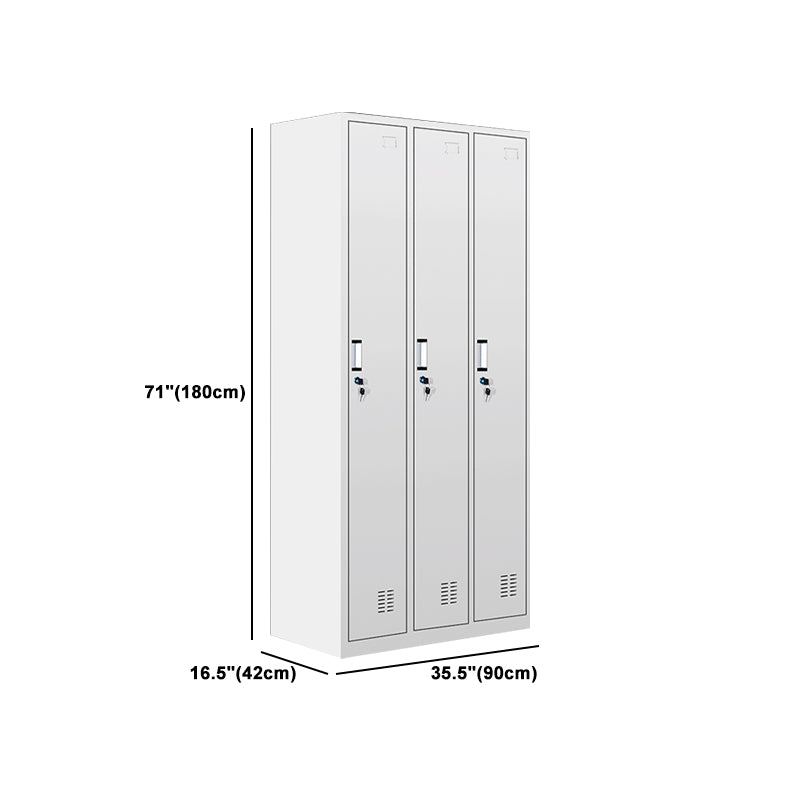 Metal Wardrobe Cabinet Contemporary Hinged Wardrobe Armoire for Bedroom Clearhalo 'Armoires & Wardrobes' 'armoires_wardrobes' 'Bedroom Furniture' 'furn' 'furn_armoires_wardrobes' 'Furniture' 5686014