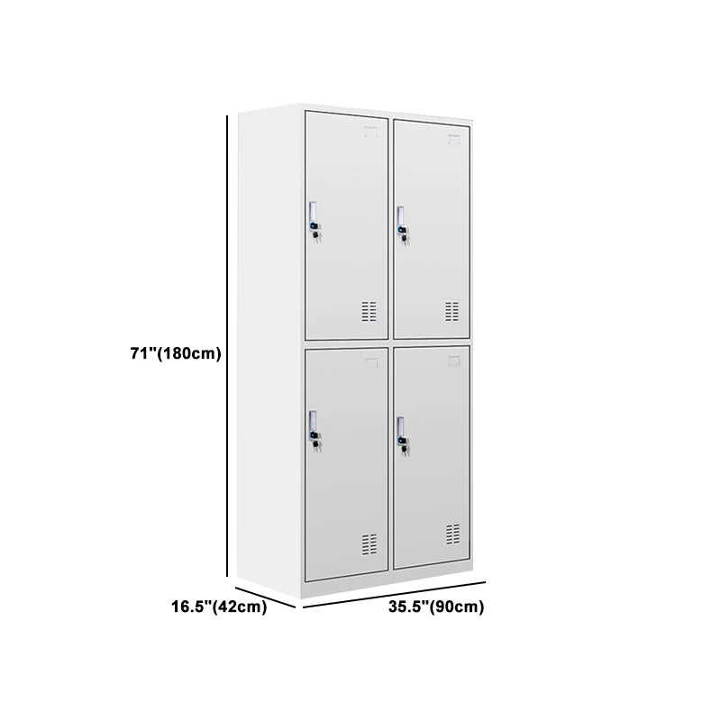 Metal Wardrobe Cabinet Contemporary Hinged Wardrobe Armoire for Bedroom Clearhalo 'Armoires & Wardrobes' 'armoires_wardrobes' 'Bedroom Furniture' 'furn' 'furn_armoires_wardrobes' 'Furniture' 5686015