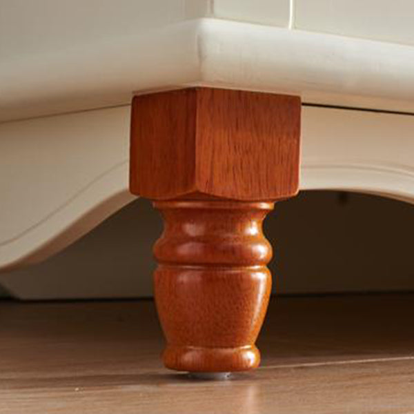 Coastal gemanipuleerde houten armoire voor slaapkamer matte afwerking kast met scharnierende deur