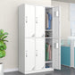 White Steel Wardrobe Cabinet Contemporary Style Wardrobe Armoire