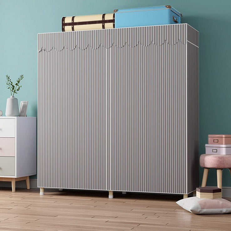 Guardaroba pieghevole contemporaneo armadio in acciaio oro in acciaio