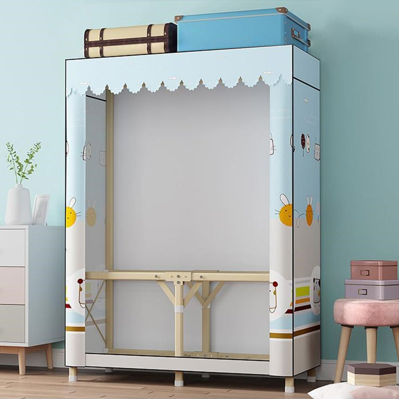 Guardaroba pieghevole contemporaneo armadio in acciaio oro in acciaio