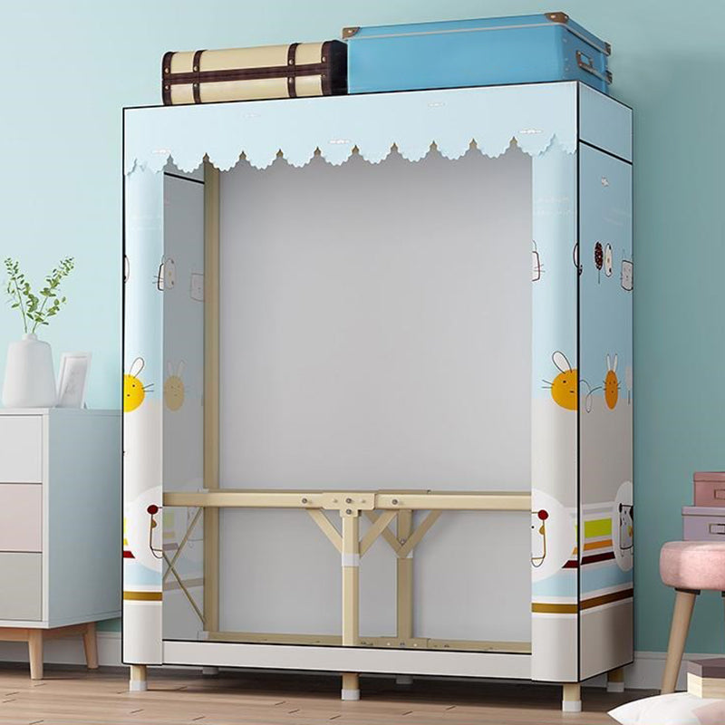 Guardaroba pieghevole contemporaneo armadio in acciaio oro in acciaio