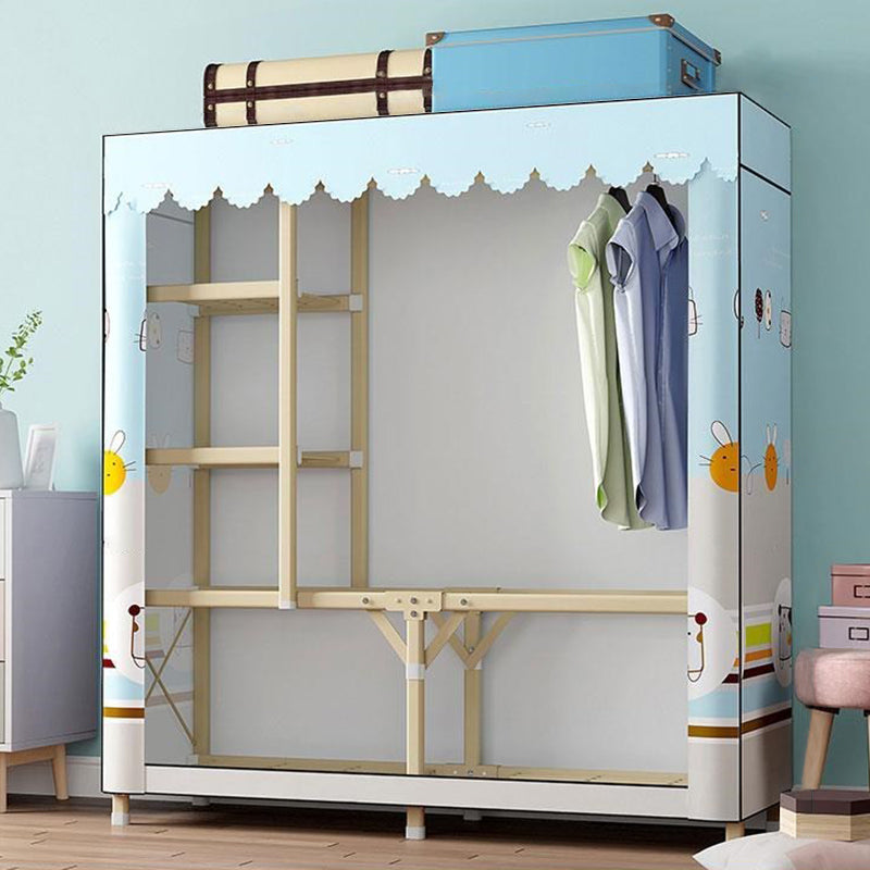 Guardaroba pieghevole contemporaneo armadio in acciaio oro in acciaio