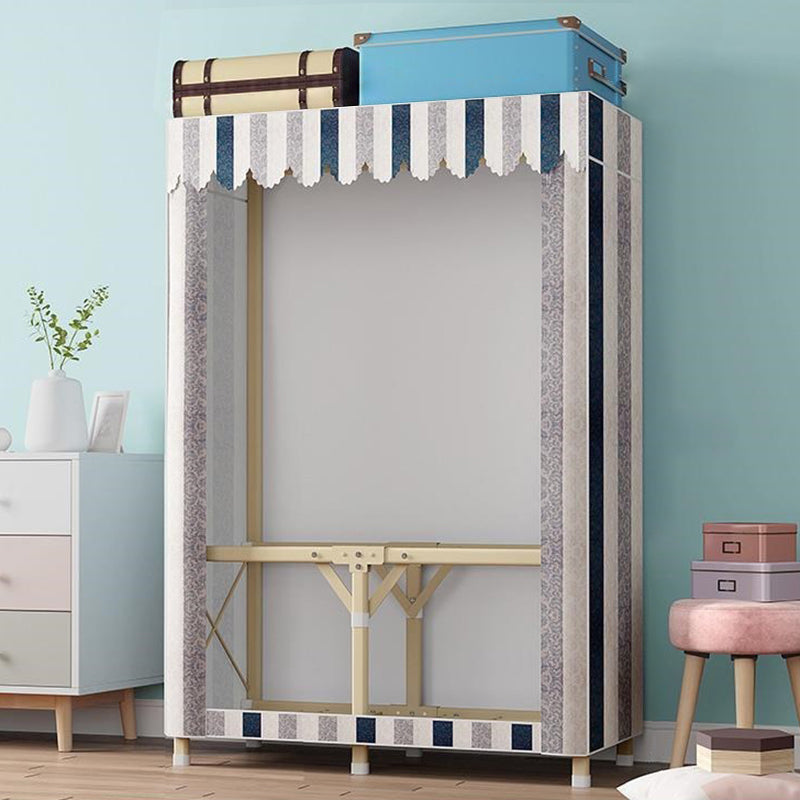 Guardaroba pieghevole contemporaneo armadio in acciaio oro in acciaio