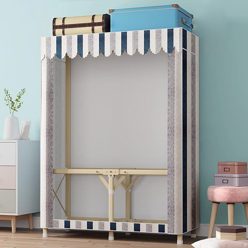 Guardaroba pieghevole contemporaneo armadio in acciaio oro in acciaio