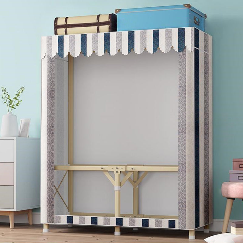 Guardaroba pieghevole contemporaneo armadio in acciaio oro in acciaio