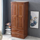 Traditionele garderobe armoire massief houten garderobe kast met planken