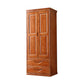 Traditionele garderobe armoire massief houten garderobe kast met planken