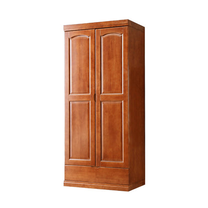 Traditionele garderobe armoire massief houten garderobe kast met planken