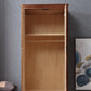 Traditionele garderobe armoire massief houten garderobe kast met planken