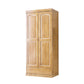 Traditionele garderobe armoire massief houten garderobe kast met planken