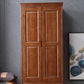 Traditionele garderobe armoire massief houten garderobe kast met planken