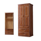Traditionele garderobe armoire massief houten garderobe kast met planken