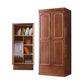 Traditionele garderobe armoire massief houten garderobe kast met planken